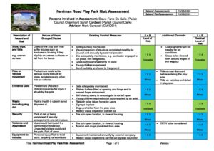 Spaldwick Play Park- Risk Assessment – Spaldwick Parish Council